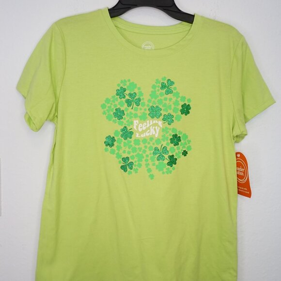 Girls "Feeling Lucky" St Patrick's Shirt - Picture 4 of 9
